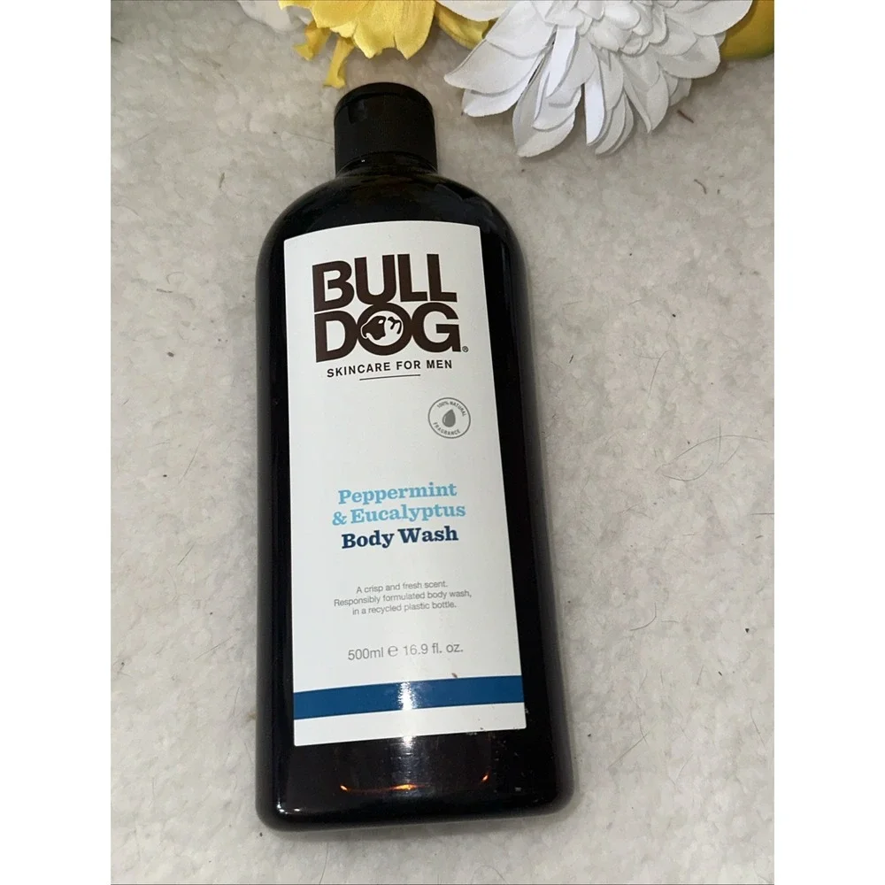 Bulldog Skincare for Men Peppermint & Eucalyptus Body Wash 16.9 fl oz 500ml NEW